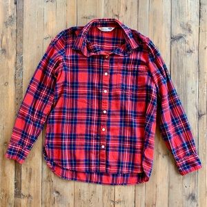 Old Navy Long Sleeve Plaid Button Down Size Medium